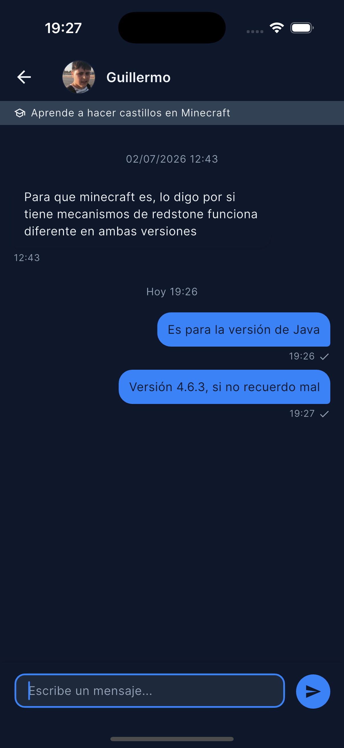 Chat con coach