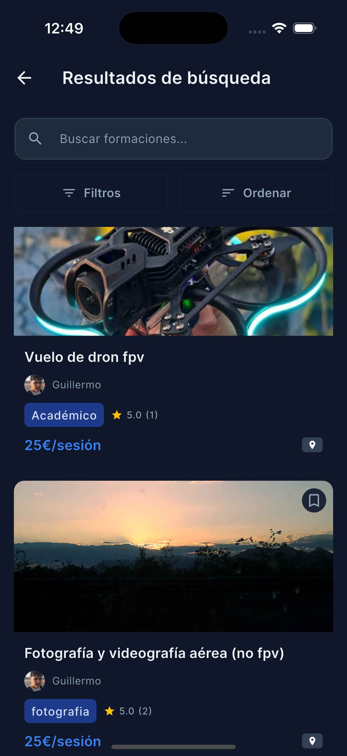 Catálogo de formaciones